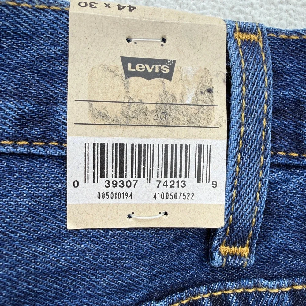 Levi's 501 Original Jeans Mens 44x30 Blue Straight Leg Button Fly Denim
